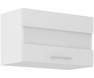 LAURA 60 GUS-36 1F Küchenhängeschrank, Küchenvitrine eintürig, Fronten weiß glänzend