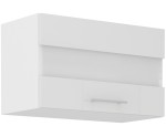 LAURA 60 GUS-36 1F Küchenhängeschrank, Küchenvitrine eintürig, Fronten weiß glänzend