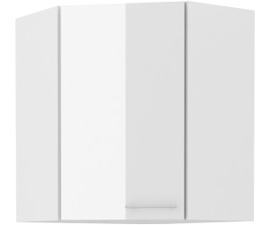 LAURA 60x60 GN-72 1F Küchenhängeschrank, Eckschrank (45°), Front weiß glänzend