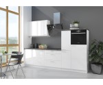 LAURA 80 ZL 2F BB Spülenunterschrank, Fronten weiß glänzend