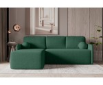 Ecksofa mit Schlaffunktion und Bettkasten, Ottomane universal, Stoff ABRIAMO Boucle, Farbvarianten, TRIVIO N9