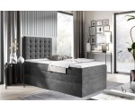 Modernes Boxspringbett, Einzelbett mit Bettkasten, MAGNUS 6B