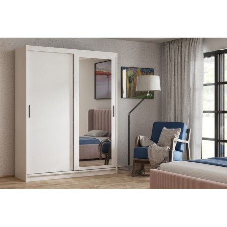 HAVANA H 100 Schiebetürenschrank 100 cm mit Spiegel, Kleiderschrank 2-türig, Farbvarianten!