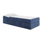 Set mit zwei Hotelbetten 80x200 cm mit Bettkasten, Matratze mit Anti-Rutsch-Stoff, KLAUDIA 1M