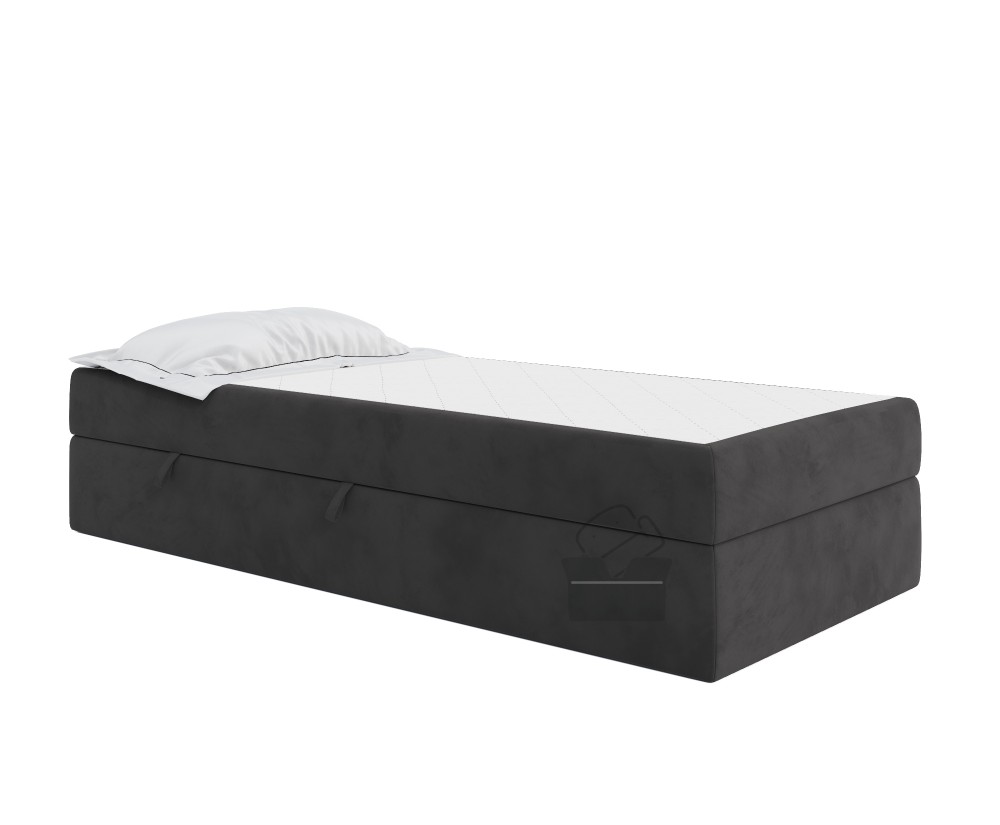 Set mit zwei Hotelbetten 80x200 cm mit Bettkasten, Matratze mit Anti-Rutsch-Stoff, KLAUDIA 1M Set mit zwei Hotelbetten 80x200 cm mit Bettkasten, Matratze mit Anti-Rutsch-Stoff, KLAUDIA 1M