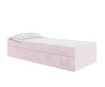 Set mit zwei Hotelbetten 80x200 cm mit Bettkasten, Matratze mit Anti-Rutsch-Stoff, KLAUDIA 1M