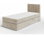 Boxspringbett 80x180 cm, Einzelbett mit Bettkasten, Gleitfüße, Einzelbett INTARO A10 Boxspringbett 80x180 cm, Einzelbett mit Bettkasten, Gleitfüße, Einzelbett INTARO A10