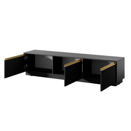 TV-Schrank 180 cm mit geriffelten Fronten, 3 Farbvarianten, SIMPLE