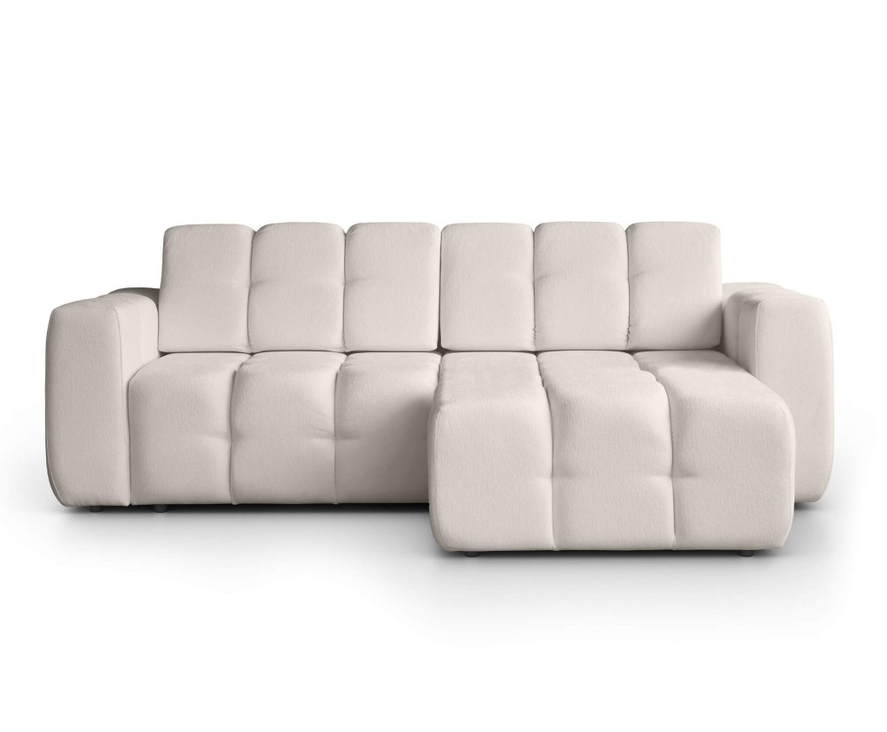 Ecksofa mit Schlaffunktion und Bettkasten, Stoff VELO wasserabweisend, FERRO 66