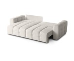 Ecksofa mit Schlaffunktion und Bettkasten, Stoff VELO wasserabweisend, FERRO 66