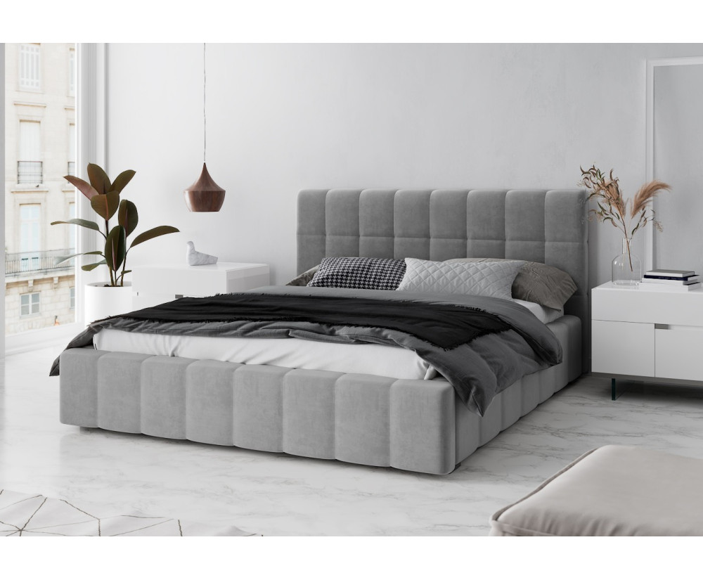 IMPERIA S16 Polsterbett, Doppelbett mit Bettkasten und Lattenrost mit Holzrahmen