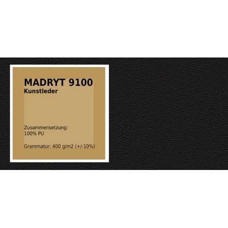 VERSANDBEREIT! Boxspringbett 140x200 cm, Doppelbett mit Bettkasten, Kunstleder Madryt 9100 schwarz, MAGNUS 3B