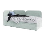 Kinderbett 80x180 cm, Seitenblende und Kopfteil abgerundet, OLIVIA 3R 