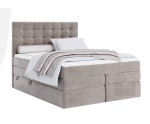 Boxspringbett 160x200 cm, Ehebett mit Bettkasten, Magic Velvet 2209 graues Beige verandbereit, MAGNUS 2B Boxspringbett 160x200 cm, Ehebett mit Bettkasten, Magic Velvet 2209 graues Beige verandbereit, MAGNUS 2B