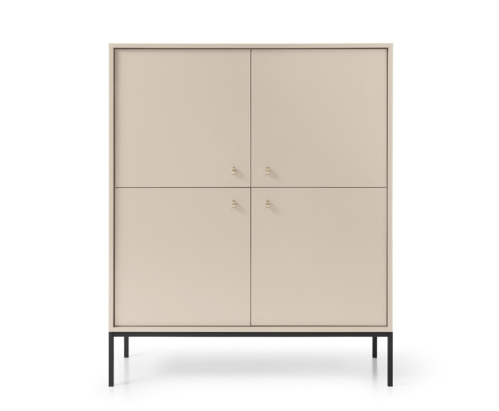 Moderne Kommode sandbeige für Wohnzimmer/Esszimmer, ARON MK104