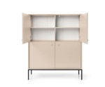 Moderne Kommode sandbeige für Wohnzimmer/Esszimmer, ARON MK104