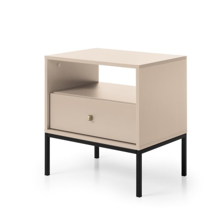 ARON MS54 Nachttisch, Nachtschrank, Nachtkommode, sandbeige