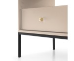 Nachttisch, Nachtschrank, Nachtkommode, sandbeige, ARON MS54