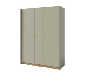 ALESSIO 01 Kleiderschrank Breite 145 cm 3-türig für Teenagerzimmer, Eukalyptus / Eiche Baltic