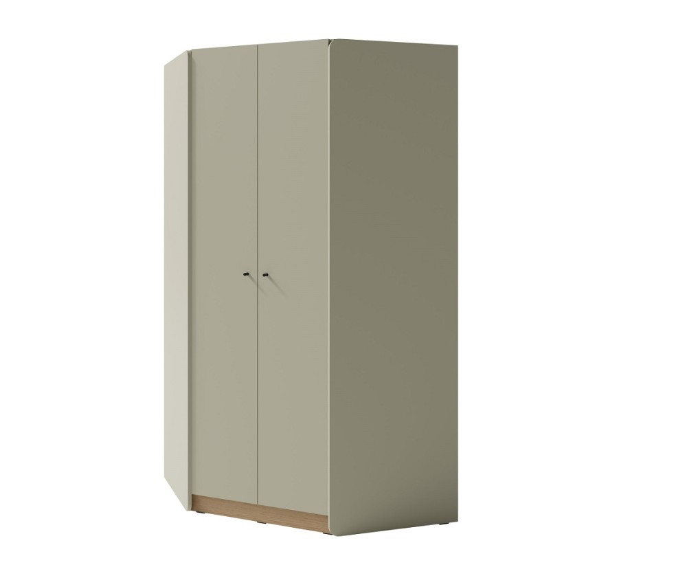 Moderner Eckschrank 95x95 cm für Teenagerzimmer, Eukalyptus / Eiche Baltic, ALESSIO 02