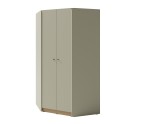 Moderner Eckschrank 95x95 cm für Teenagerzimmer, Eukalyptus / Eiche Baltic, ALESSIO 02