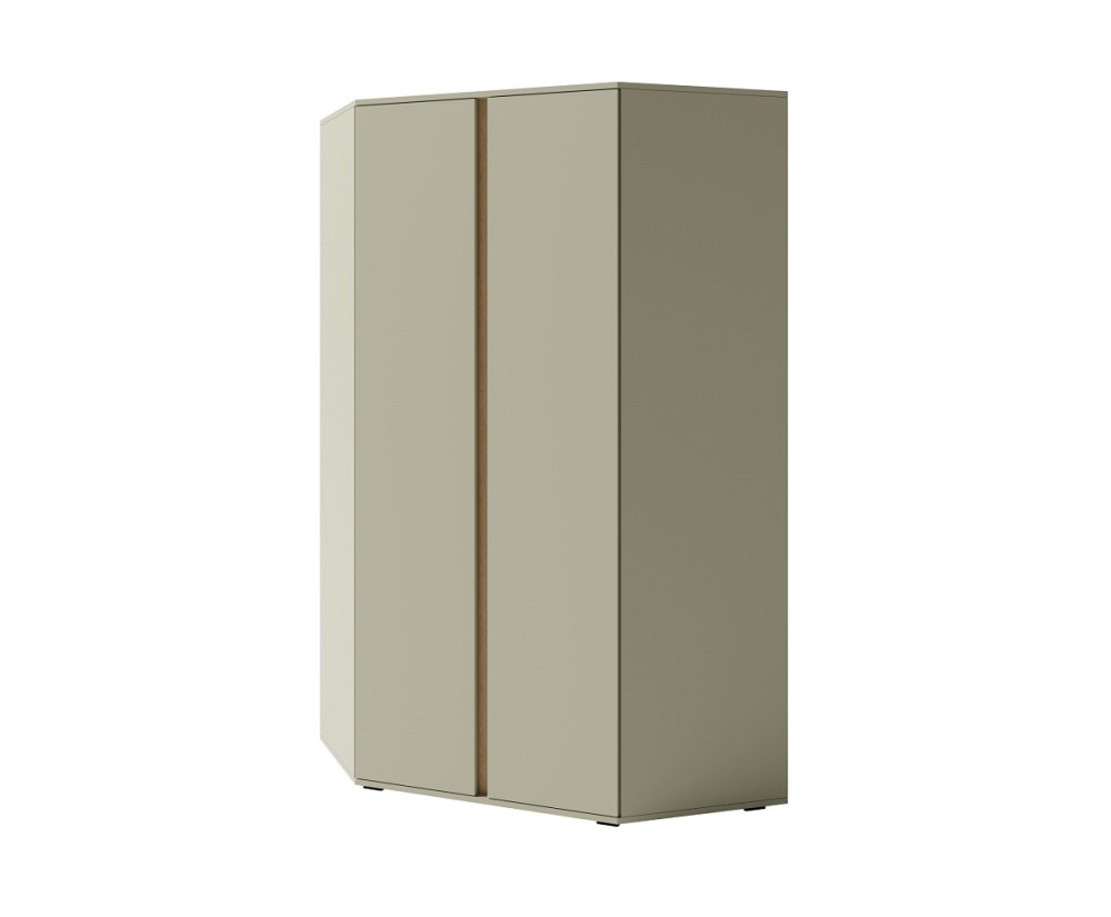 Eckkleiderschrank 95x95 cm für Jugendzimmer, Eukalyptus / Eiche Baltic, LUCA 02