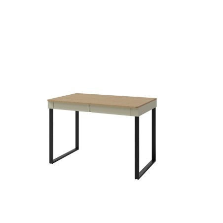 LUCA 11 Moderner Schreibtisch 125 cm mit Schubladen für Jugendzimmer, Eukalyptus / Eiche Baltic
