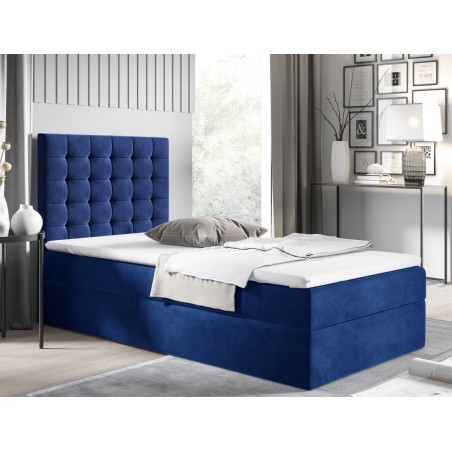 Kontinentalbett 90x200 cm, Einzelbett auf Gleitfüßen, MAGNUS 6A