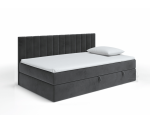 INTARO 35M Jugendbett 90x200 cm mit Bonellfederkernmatratze, Riviera 100 schwarz