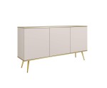 Kommode 160 cm für Wohnzimmer, goldfarbene Füße, 2 Farbvarianten, FIORI Kommode 160 cm für Wohnzimmer, goldfarbene Füße, 2 Farbvarianten, FIORI