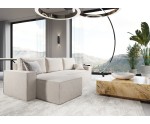 Ecksofa in L-Form mit Schlaffunktion und Bettkasten, Stoff WIND, NESTO N1