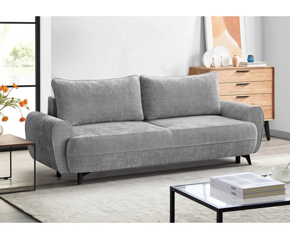 Modernes 3-Sitzer-Sofa ausziehbar mit Schlaffunktion, auf Füßen, FERRO 60