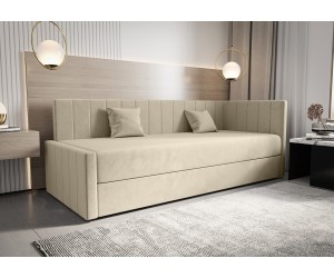 Jugendbett mit Zusatzbett und Bettkasten – 2 Schlafplätze für Kinderzimmer, TWINS
