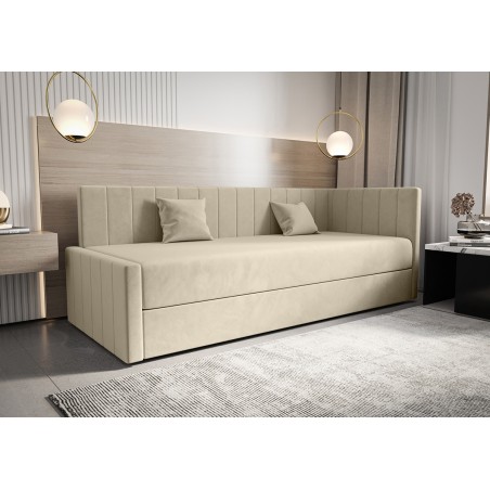 TWINS Polsterbett Doppelbett mit Schublade und Bettkasten, 2 Liegeflächen