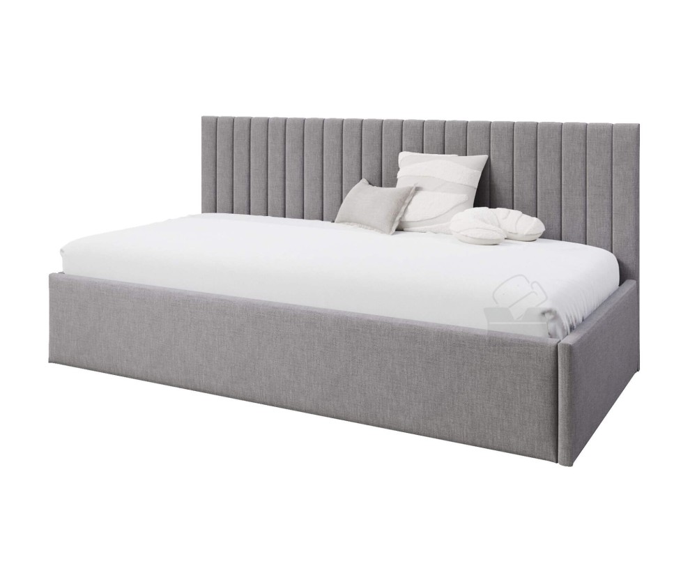Einzelbett 90x200 cm für Jugendzimmer, niedrige Rückenlehne, Bett für Dachschräge, MARCEL SM 02 Einzelbett 90x200 cm für Jugendzimmer, niedrige Rückenlehne, Bett für Dachschräge, MARCEL SM 02