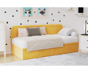 ANTOS 1R Einzelbett 100x200 cm mit abgerundeter Seitenblende