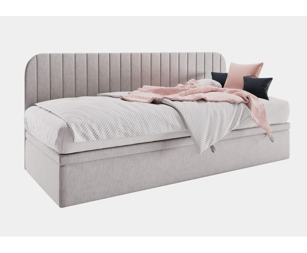 Einzelbett 100x200 cm mit abgerundeter Seitenblende, ANTOS 1R Einzelbett 100x200 cm mit abgerundeter Seitenblende, ANTOS 1R