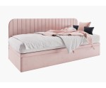 Polsterbett 90x200 cm für Jugendzimmer, Seitenblende abgerundet, ANTOS 1R Polsterbett 90x200 cm für Jugendzimmer, Seitenblende abgerundet, ANTOS 1R