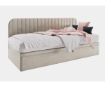 Polsterbett 90x200 cm für Jugendzimmer, Seitenblende abgerundet, ANTOS 1R Polsterbett 90x200 cm für Jugendzimmer, Seitenblende abgerundet, ANTOS 1R