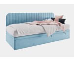 Polsterbett 90x200 cm für Jugendzimmer, Seitenblende abgerundet, ANTOS 1R Polsterbett 90x200 cm für Jugendzimmer, Seitenblende abgerundet, ANTOS 1R
