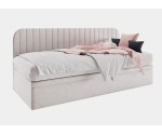 Polsterbett 90x200 cm für Jugendzimmer, Seitenblende abgerundet, ANTOS 1R Polsterbett 90x200 cm für Jugendzimmer, Seitenblende abgerundet, ANTOS 1R