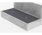 Einzelbett 80x180 cm für Kinderzimmer, mit abgerundeter Seitenblende, ANTOS 1R