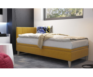 INTARO A8 Einzelbett 100x200 cm mit Bettkasten und Kopfteil für Jugendzimmer