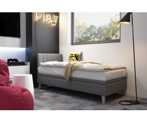 INTARO A8 Polsterbett 120x200 cm mit Bettkasten und Kopfteil für Jugendzimmer