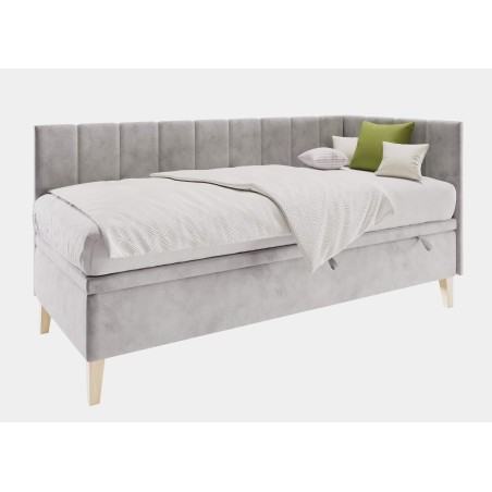 Jugendbett 90x200 cm mit Bettkasten auf Füßen, INTARO A9