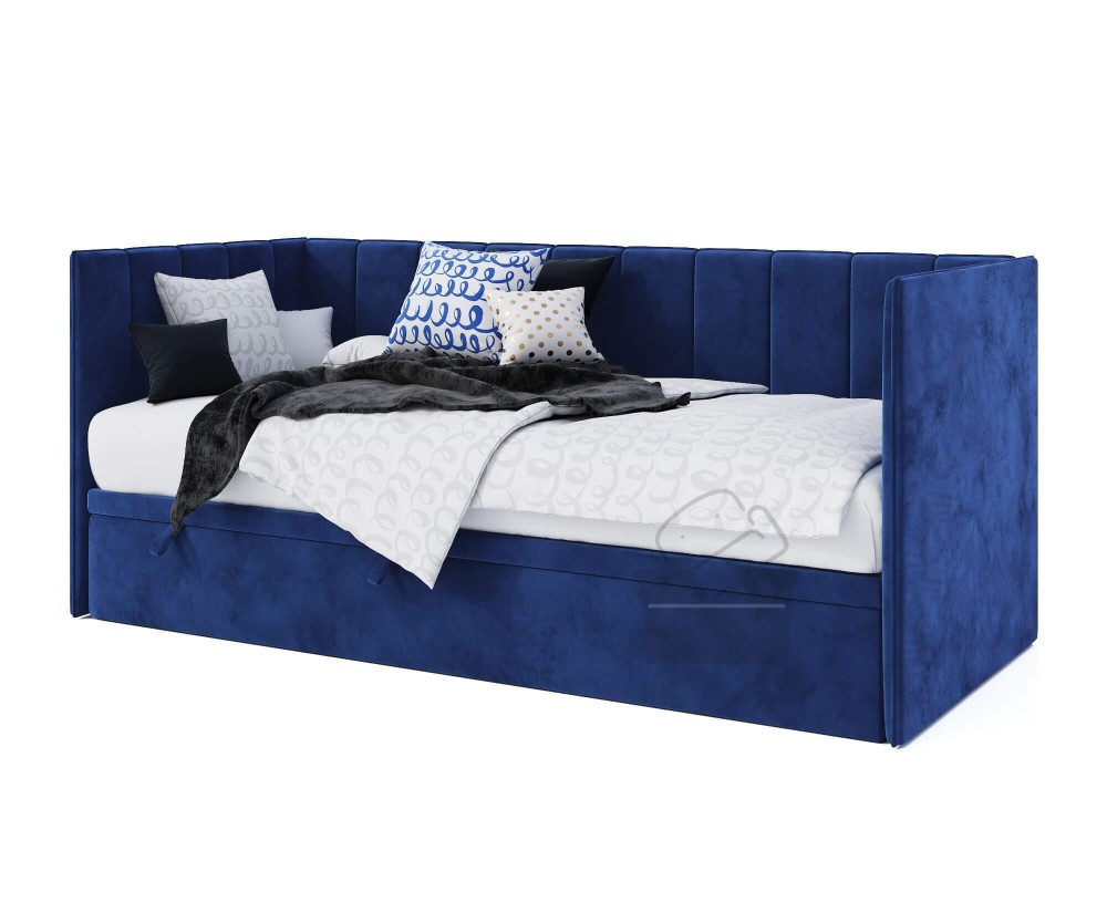 Kinderbett 80x200 cm mit Bettkasten, ohne Matratze, Schlafsofa, MILENA 1R