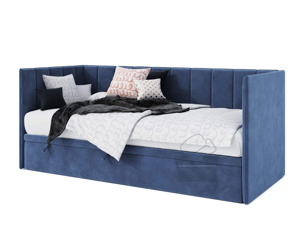 Kinderbett 80x200 cm mit Bettkasten, ohne Matratze, Schlafsofa, MILENA 1R