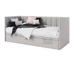 Kinderbett 80x200 cm mit Bettkasten, ohne Matratze, Schlafsofa, MILENA 1R