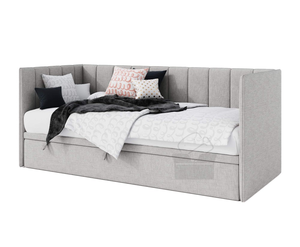 Modernes Jugendbett 90x200 cm mit Stauraum und Seitenteilen, Schlafsofa MILENA 1R Modernes Jugendbett 90x200 cm mit Stauraum und Seitenteilen, Schlafsofa MILENA 1R