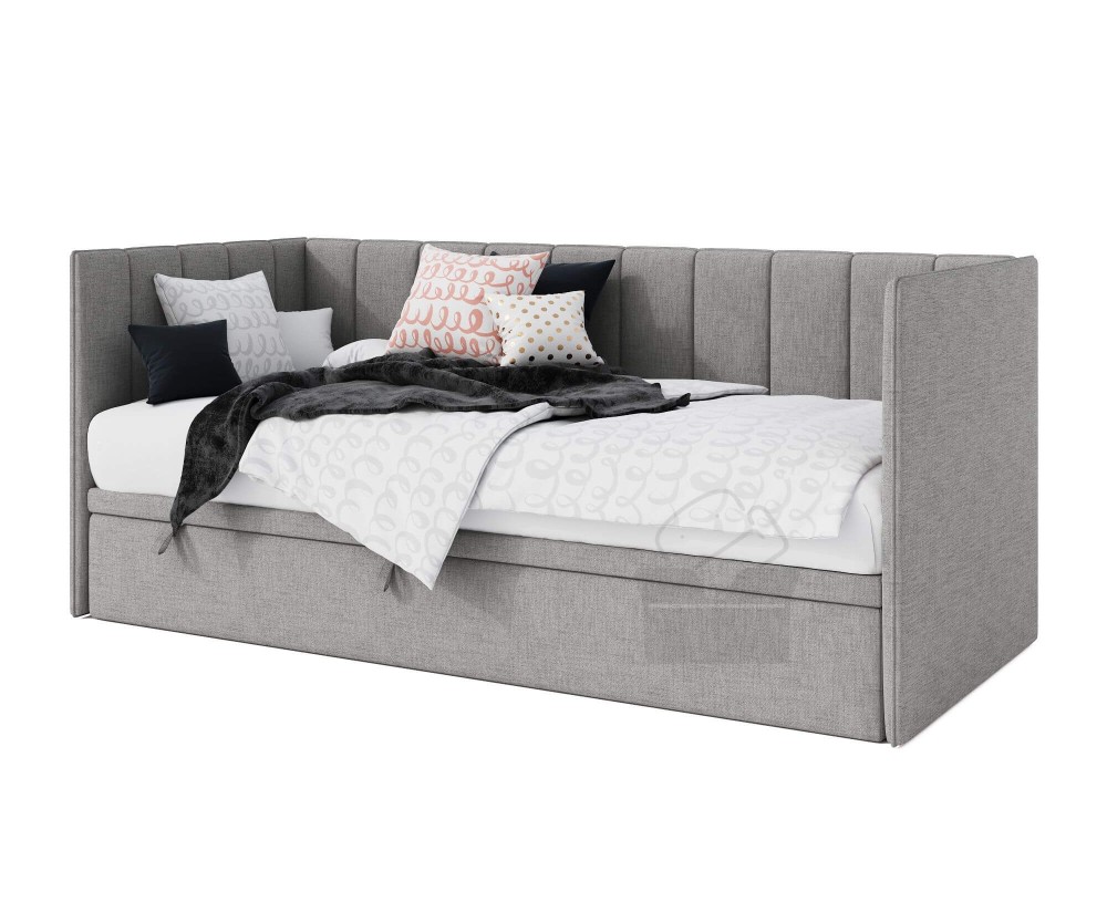 Bequemes Einzelbett 120x200 cm mit Bettkasten, MILENA 1R